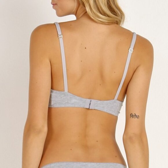 Eberjey Pima Goddess Everyday T-shirt Bra 34C Heather Grey - Picture 3 of 8